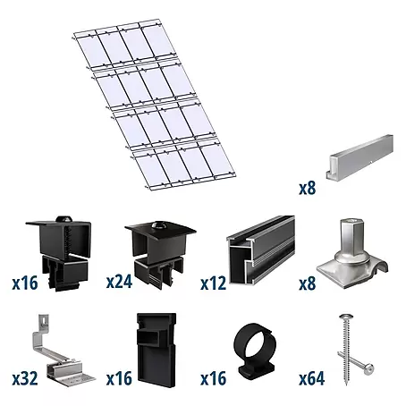 Solavento  Befestigungs-Set Typ 1