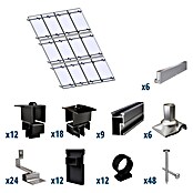 Solavento Befestigungs-Set Typ 1 (Passend für: 12 Solarmodule (4x3), Witterungsbeständig, Geeignet für: Schrägdach) | BAUHAUS