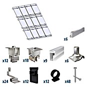 Solavento Befestigungs-Set Typ 2 (Passend für: 12 Solarmodule (4x3), Geeignet für: Schrägdach) | BAUHAUS