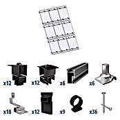 Solavento Befestigungs-Set Typ 1 (Passend für: 9 Solarmodule (3x3), Witterungsbeständig, Geeignet für: Schrägdach) | BAUHAUS