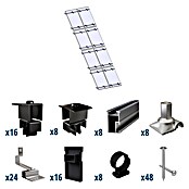 Solavento Befestigungs-Set Typ 1 (Passend für: 8 Solarmodule (2x4), Witterungsbeständig, Geeignet für: Schrägdach) | BAUHAUS