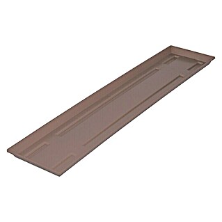 Geli Standard Plato para maceta de balcón (Largo: 80 cm, Taupe)