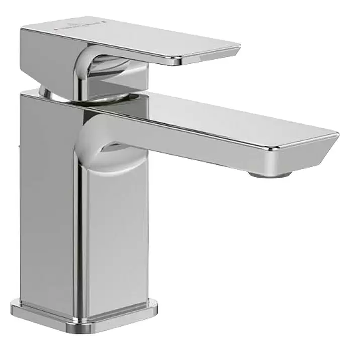 Villeroy & Boch Waschtischarmatur Subway 3.0 - Chrom - Verchromter Einhebel-Waschtischmischer im modernen, rechteckigen Design.