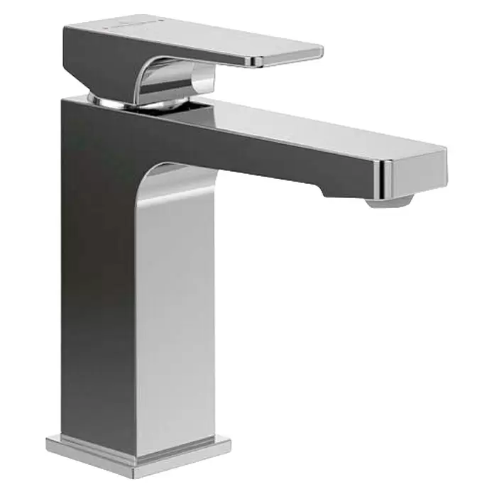 Villeroy & Boch Waschtischarmatur Architectura Square - Chrom - Moderner Einhebelmischer aus Chrom mit rechteckigem Design.