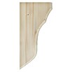 Konsole (Fichte/Tanne, 280 x 140 x 40 mm, Geschwungen, 2 Stk.)