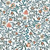 Marburg Heritage Vliestapete Blumenallover (Blau, Floral, 10,05 x 0,53 m) | BAUHAUS