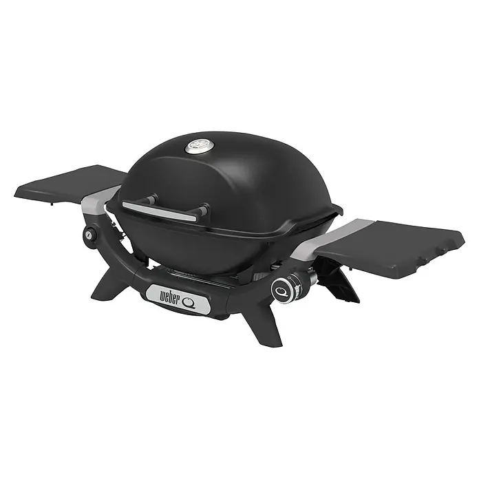 Weber Gasgrill Q 1200 N - Grillfläche (B x T): 45 x 36 cm, 2,94 kW, Anzahl Brenner: 1 Stk., Tischgrill - Weber Q-Grill: Kompakter, tragbarer Gasgrill mit Seitentischen für bequemes Grillen unterwegs. Ideal für Balkon, Terrasse oder Camping.