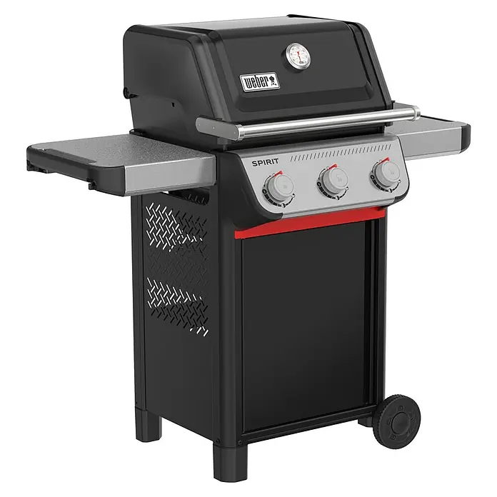 Weber Gasgrill Spirit E-310 - Grillfläche (B x T): 52 x 44 cm, 7 kW, Anzahl Brenner: 3 Stk. - Weber Spirit Gasgrill in Schwarz, ideal für Grillliebhaber. Kompakt und leistungsstark für das perfekte Grillerlebnis.