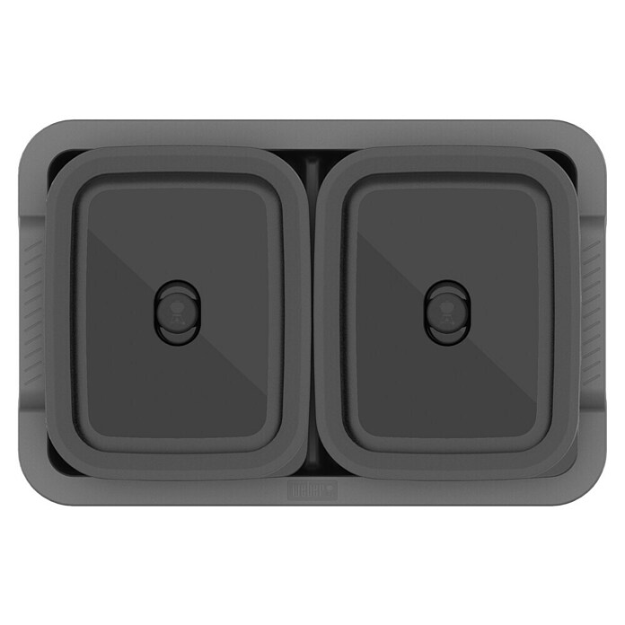 Weber Works Serveerblad Set (5 -delig, l x b: 36,5 x 24 cm, Metaal, Zwart / Grijs) | BAUHAUS