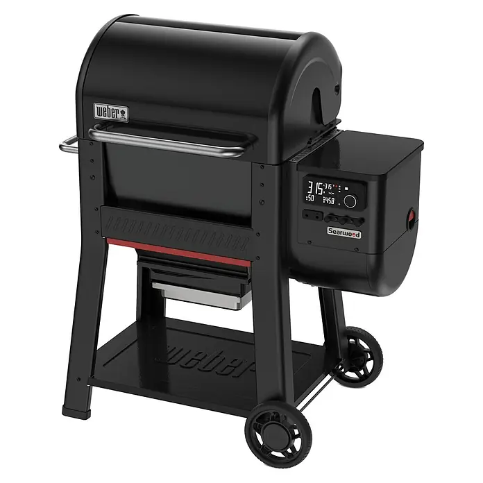 Weber Pelletgrill Searwood - Grillfläche (B x T): 60 x 44,5 cm, Schwarz - Hier ist ein Bild eines Weber Searwood Holzkohlegrills.