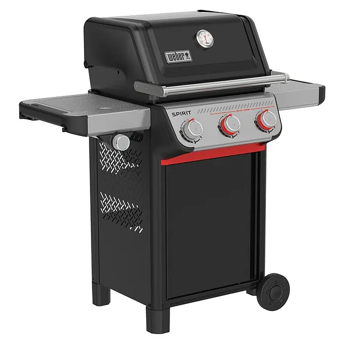 Weber Gasgrill Spirit E-335 GBS - Grillfläche (B x T): 52 x 44 cm, 9,1 kW, Anzahl Brenner: 3 Stk. - Der Weber Spirit Gasgrill mit drei Brennern und praktischen Seitentischen für ein optimales Grillerlebnis.