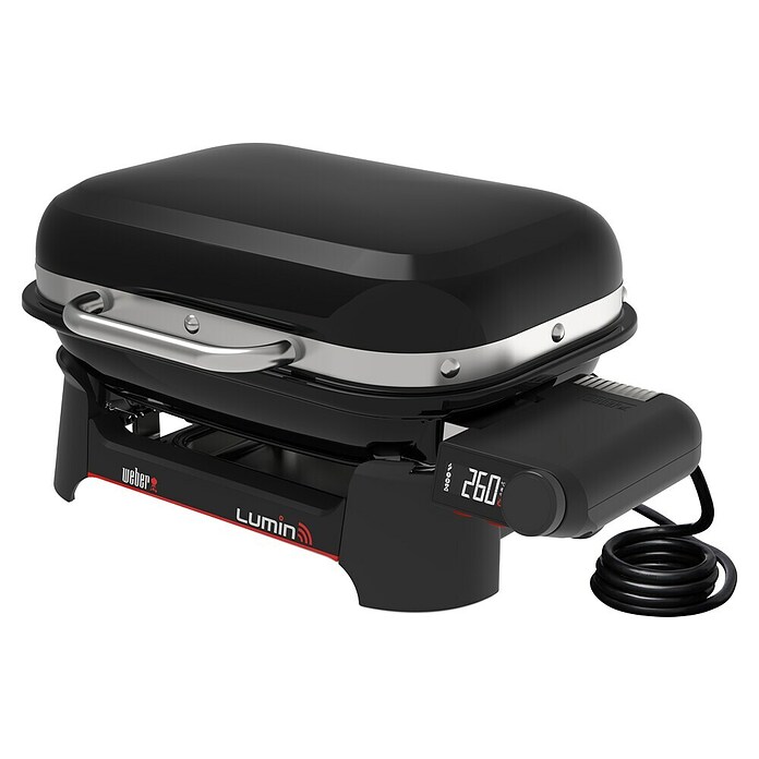 Weber Električni žar Lumin Smart Black  (Površina za peko (Š x G): 43 x 28 cm, 2,2 kW, Črne barve) | Električni žari | Žari | Vrt in prosti čas | Izdelki | BAUHAUS