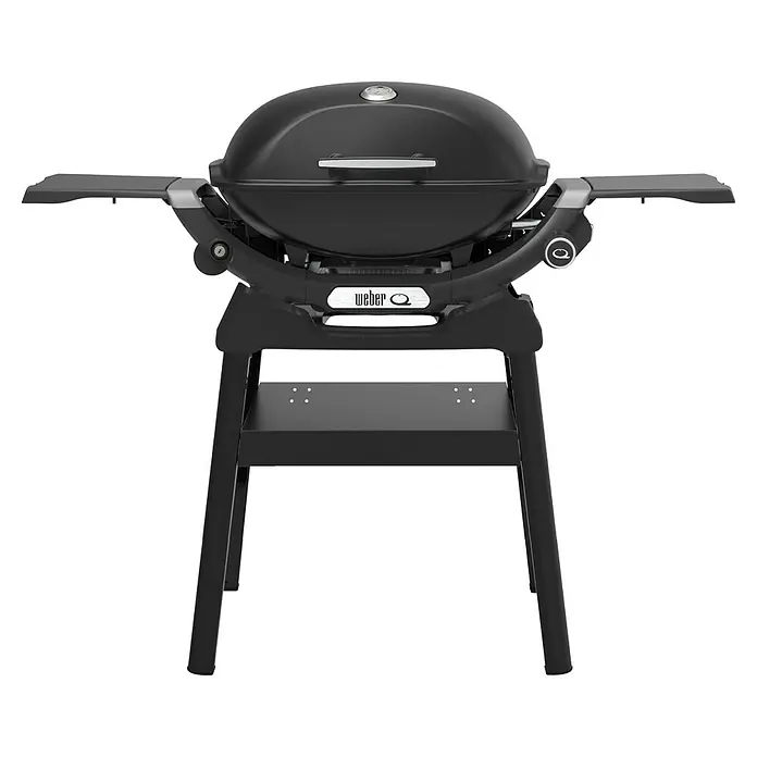 Weber Gasgrill Q 2200 N - Grillfläche (B x T): 56 x 41 cm, 4,11 kW, Anzahl Brenner: 1 Stk. - Der Weber Q 2400 Elektrogrill in Schwarz, perfekt für Balkone und kleine Gärten, bietet komfortables Grillen mit Stil und Leistung.