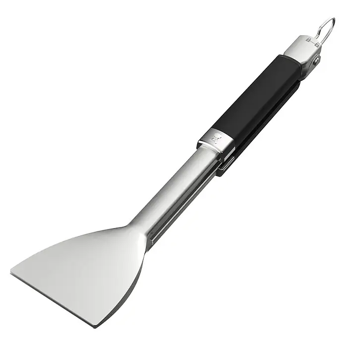Weber Grillzange - Länge: 40 cm - Ein Grillwender mit schwarzem Griff und silberner Klinge, ideal zum Wenden von Grillgut. Praktisches Design für den Grillmeister.