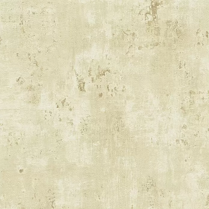 A.S. Création Stories of Life Vliestapete Patina - Beige-Gold, Betonoptik, 10,05 x 0,53 m - Helle beige strukturierte Tapete mit abgenutzten braunen Akzenten.