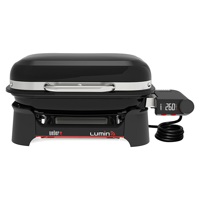 Weber Električni žar Lumin Smart Black  (Površina za peko (Š x G): 43 x 28 cm, 2,2 kW, Črne barve) | Električni žari | Žari | Vrt in prosti čas | Izdelki | BAUHAUS