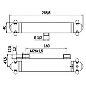 Camargue Termostat za prho  (Lastnosti površine: Sijaj) | 3564 - Thermostatarmaturen QM | DAFB - Armaturen QM | DAF - Armaturen Brausen | DA - Badausstattung/Bäderwelt | D - Sanitär | BAUHAUS