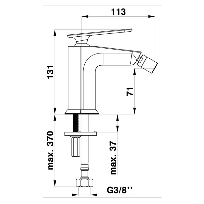 Armatura za bide  () | Armature za bide | Kopalniške armature | Kopalnica in sanitarije | Izdelki | BAUHAUS