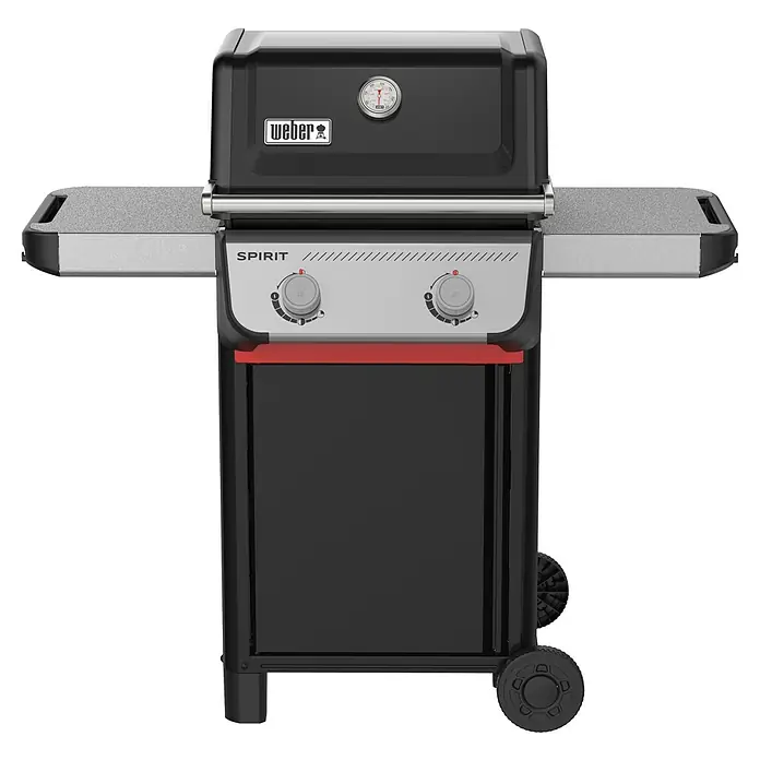 Weber Gasgrill Spirit E-210 - Grillfläche (B x T): 52 x 44 cm, 7,8 kW, Anzahl Brenner: 2 Stk. - Weber Spirit Gasgrill mit zwei Brennern in Schwarz, ideal für Grillliebhaber, die Wert auf Qualität und Leistung legen.\n
