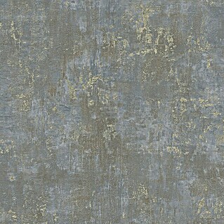 AS Creation Stories of Life Vliestapete Patina (Braun-Blau-Gold, Betonoptik, 10,05 x 0,53 m)