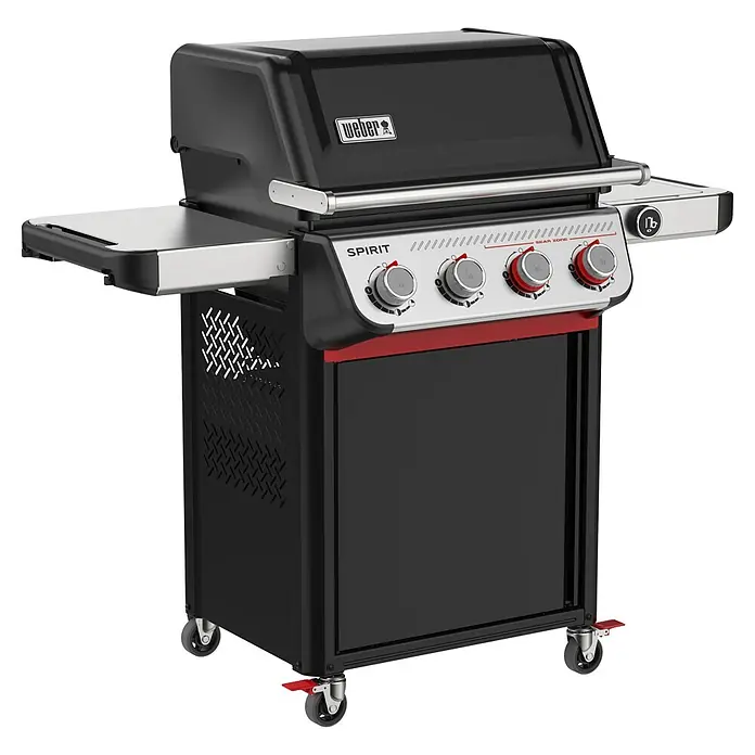 Weber Gasgrill Spirit EP-425 GBS - Grillfläche (B x T): 62 x 44 cm, 10,3 kW, Anzahl Brenner: 4 Stk. - Hier ist ein Weber Spirit Gasgrill, ein hochwertiger Grill für dein Outdoor-Kocherlebnis mit präziser Temperaturregelung und stilvollem Design.