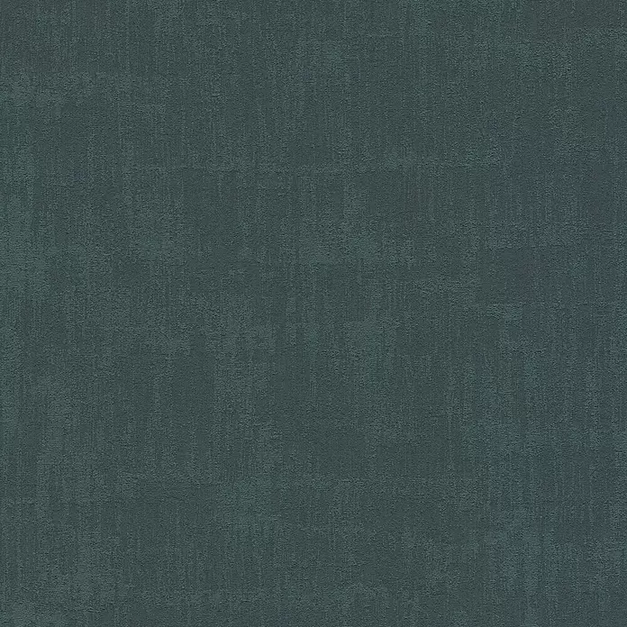 A.S. Création Jade 2 Vliestapete - Dunkles Petrol, Uni, 10,05 x 0,53 m - Dunkelblaugrüner strukturierter Stoff mit dezentem Linienmuster.
