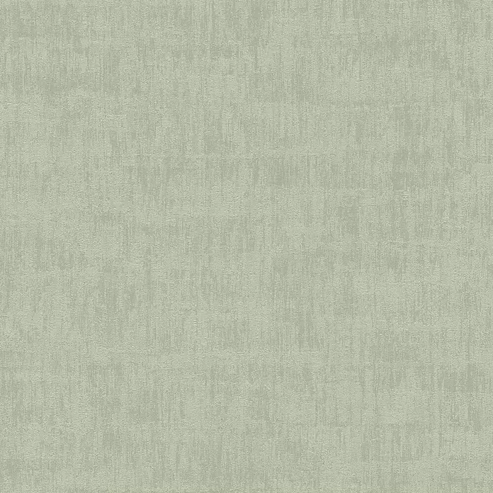 A.S. Création Jade 2 Vliestapete - Grün, Uni, 10,05 x 0,53 m - Hellgedämpftes grünes Strukturmaterial mit dezentem, unregelmäßigem Webmuster.