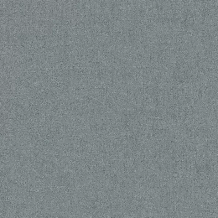A.S. Création Jade 2 Vliestapete - Blau-Grün, Uni, 10,05 x 0,53 m - Graublaue strukturierte Oberfläche mit feinem, rauem Muster.