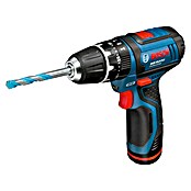 Bosch Professional Taladro atornillador percutor de batería (12 V, Iones de litio, Sin batería, Número de revoluciones de marcha en vacío: 0 r.p.m. - 1.300 r.p.m.)