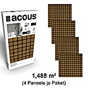 acous Akustikpaneel Blockbuster (Eiche rustikal, L x B x S: 610 x 610 x 10,3 mm, 4 Stk.) | BAUHAUS