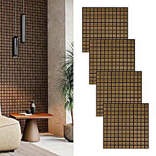 acous Akustikpaneel Blockbuster (Eiche rustikal, 610 x 610 x 10,3 mm, 4 Stk.)