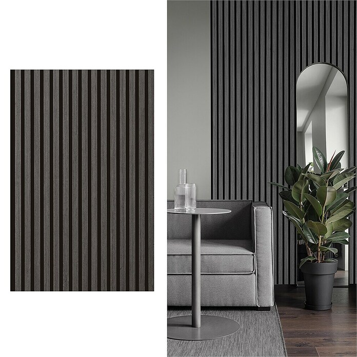 Sonido Akustikpaneel Elements (Black Oak, L x B x S: 1 200 x 560 x 18 mm) | BAUHAUS