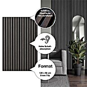 Sonido Akustikpaneel Elements (Black Oak, L x B x S: 1 200 x 560 x 18 mm) | BAUHAUS