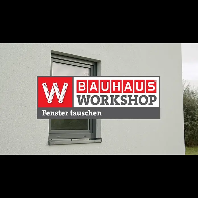 Solid Elements Kunststofffenster Basic - 100 x 100 cm, Verglasung: 2-fach, DIN Anschlag: Links, Außen: Anthrazit Sandstruktur, Innen: Weiß - Fenster tauschen, neues Fenster einbauen [Anleitung] | BAUHAUS Workshop