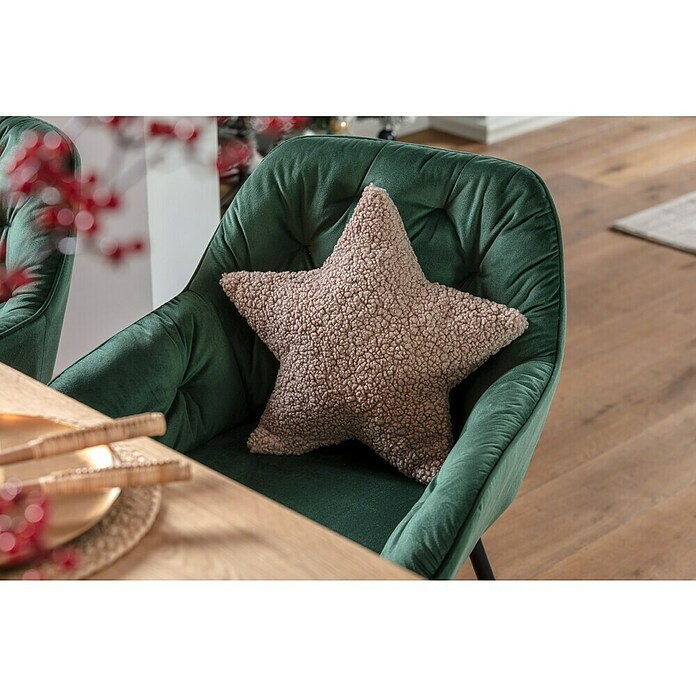 Kissen Teddy Star (Grau, 45 x 45 cm, 100 % Polyester) | BAUHAUS