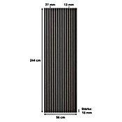 Sonido Akustikpaneel Elements (Black Oak, L x B x S: 2 440 x 560 x 18 mm) | BAUHAUS
