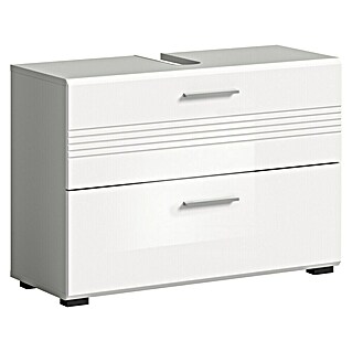 xonox.home Copa Waschtischunterschrank B (B x T x H: 80 x 32 x 56 cm, Weiß, Glänzend)