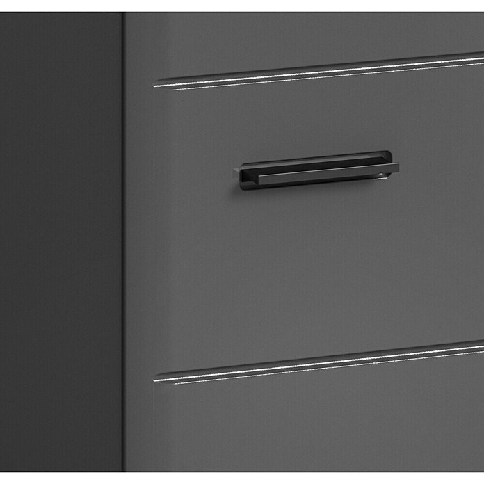 xonox.home Soft Hochschrank (B x T x H: 30 x 30 x 180 cm, Grau, Glänzend) | BAUHAUS