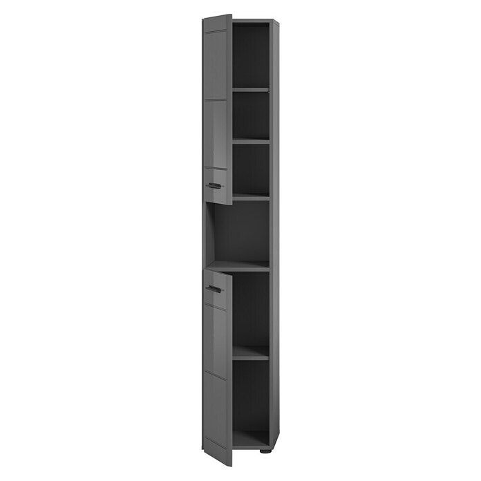 xonox.home Soft Hochschrank (B x T x H: 30 x 30 x 180 cm, Grau, Glänzend) | BAUHAUS