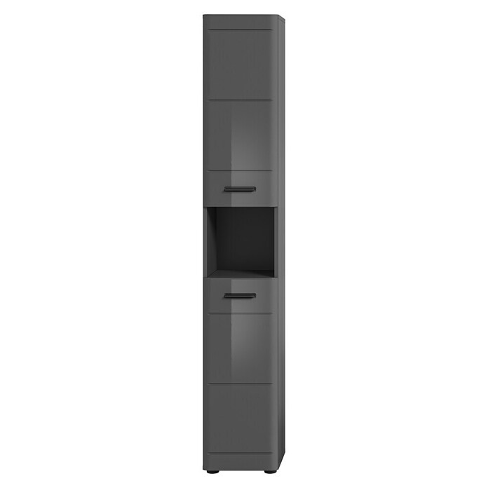 xonox.home Soft Hochschrank (B x T x H: 30 x 30 x 180 cm, Grau, Glänzend) | BAUHAUS