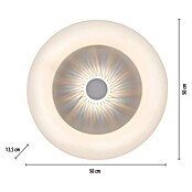 Just Light Plafón LED redondo Vertigo (30 W, Ø x Al: 50 x 13,5 cm, Blanco, Multicolor) | BAUHAUS