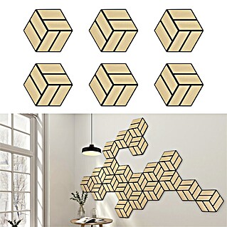 Sonido Akustikpaneel Single Hexagon (New Light Oak, 300 x 260 x 18 mm, 6 Stk.)