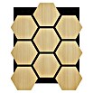 Sonido Akustikpaneel Hexagon (New Light Oak, L x B x S: 760 x 574 x 18 mm, 4 Stk.) | BAUHAUS