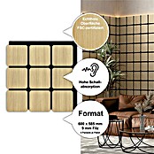 Sonido Akustikpaneel Quadrum (New Light Oak, 600 x 585 x 18 mm, 4 Stk.) | BAUHAUS
