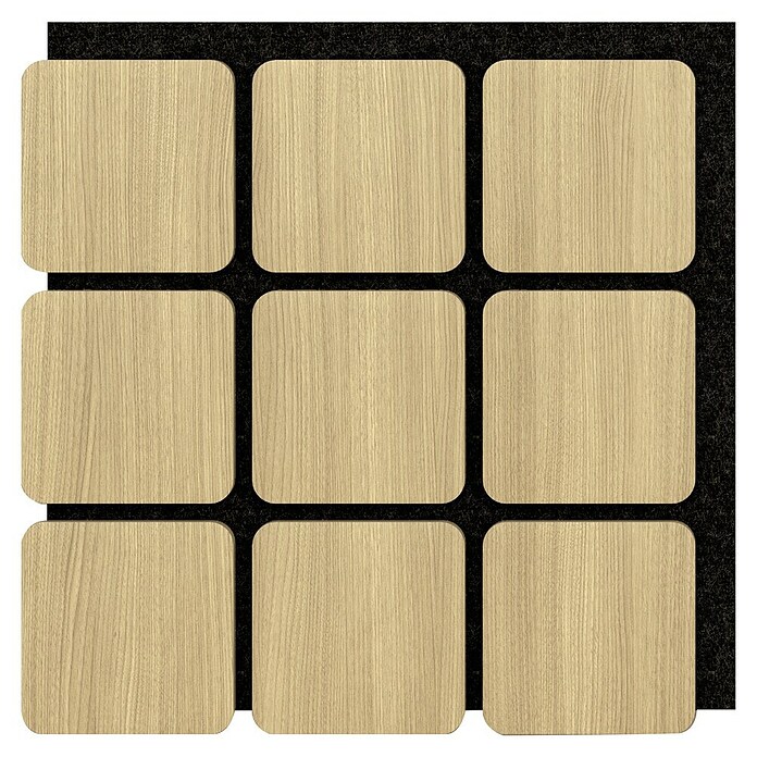 Sonido Akustikpaneel Quadrum (New Light Oak, 600 x 585 x 18 mm, 4 Stk.) | BAUHAUS