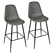 Home Deco Factory Taburete de cocina Amber (Gris, 2 pzs.) | BAUHAUS