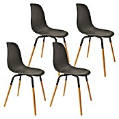 Silla Phenix (Negro, 4 pzs.) | BAUHAUS