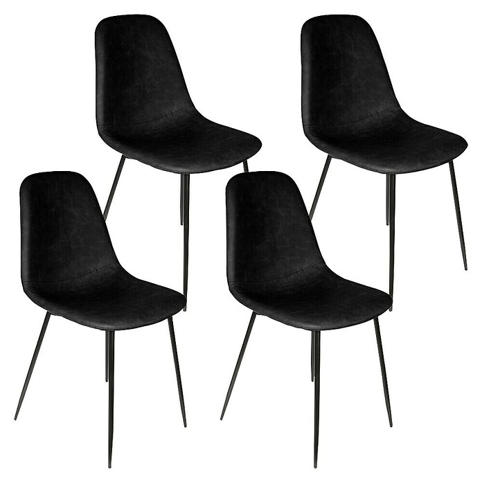 Silla Amber (Negro, 4 pzs.) | BAUHAUS