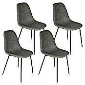 Silla Amber (Gris, 4 pzs.) | BAUHAUS