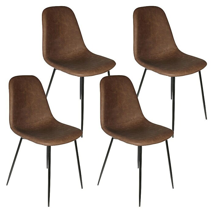 Silla Amber (Marrón, 4 pzs.) | BAUHAUS